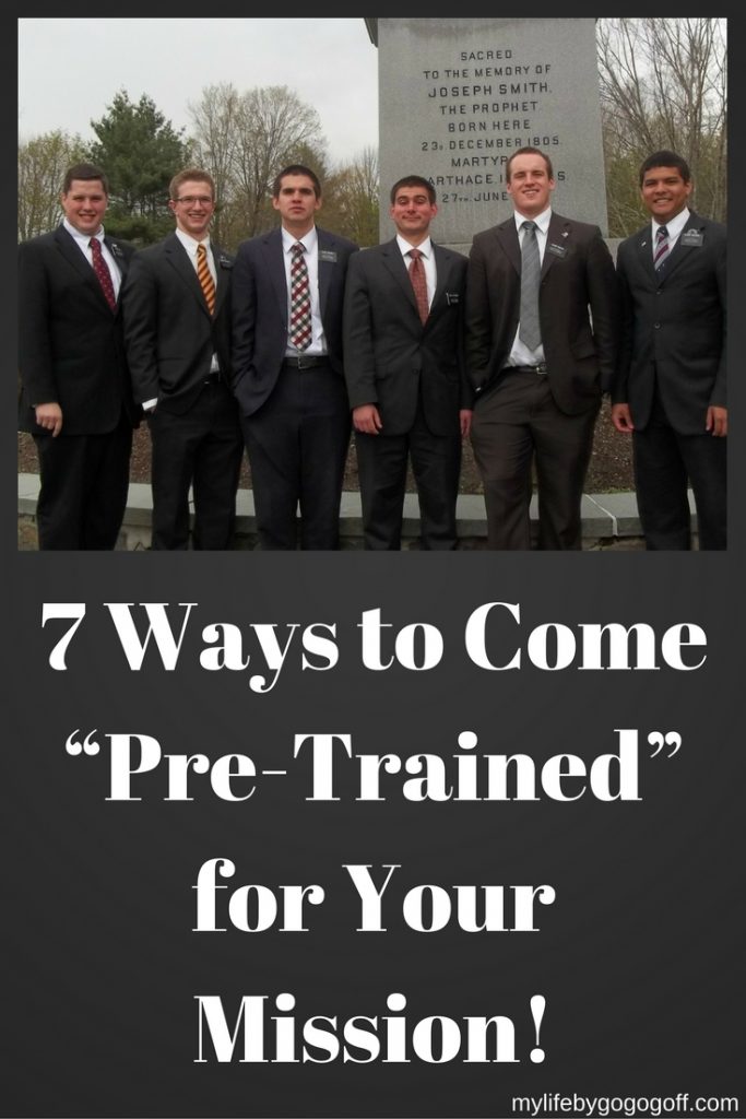 7 Ways to Come "Pre-Trained" for Your Mission! No one wants to get to the mission and not know how to be a missionary. Here is a 7 step Mission Prep Guide! #MissionPrep #ByGogoGoff