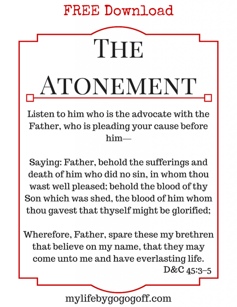 Free Printable! Ponderize Preach My Gospel: D&C 45:3–5
