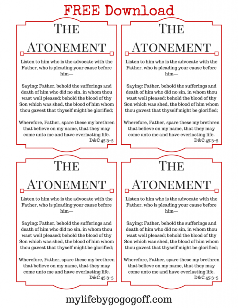 Free Printable! Ponderize Preach My Gospel: D&C 45:3–5