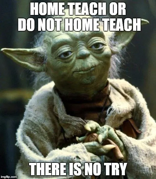 Home teach or do not home teach, there is no try. 