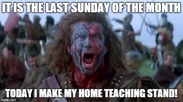 It is the last Sunday of the month. Today I make my home teaching stand!