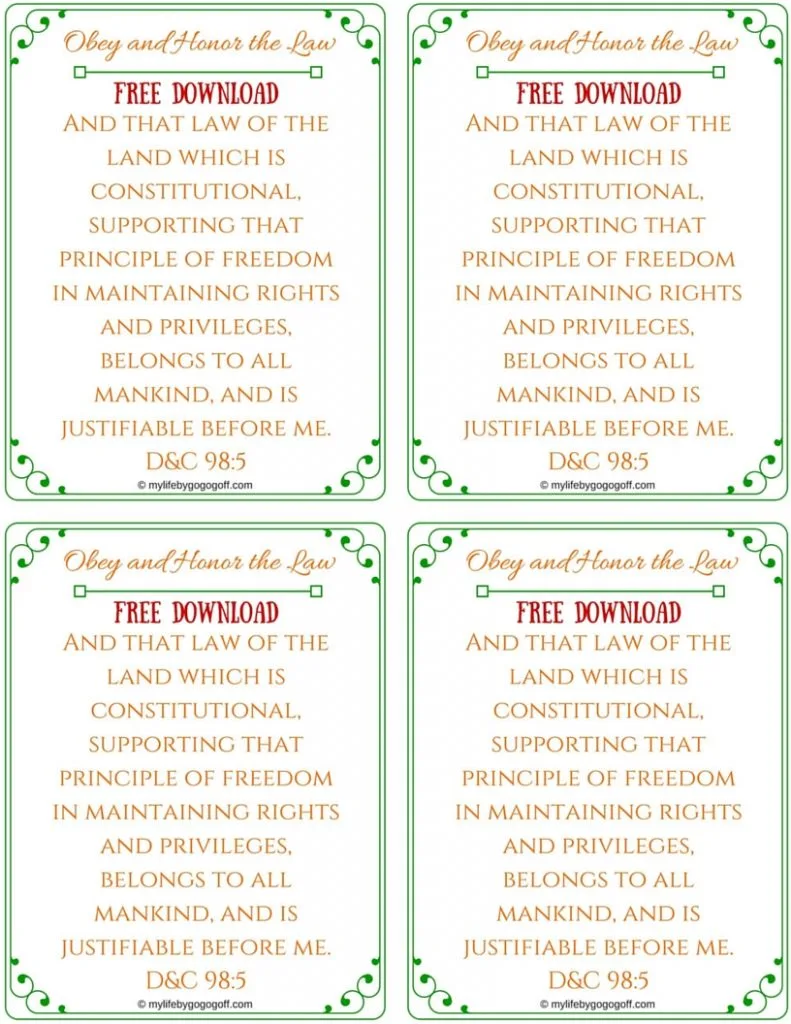 Obey and Honor the Law Ponderize Preach My Gospel! With Free Printables to help!&nbsp;You might ask, "Why should I ponderize Preach My Gospel?" The answer is simple...