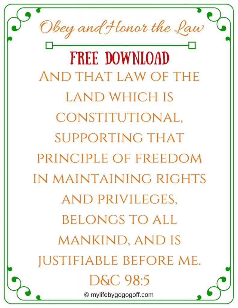 Obey and Honor the Law Ponderize Preach My Gospel! With Free Printables to help! You might ask, "Why should I ponderize Preach My Gospel?" The answer is simple...