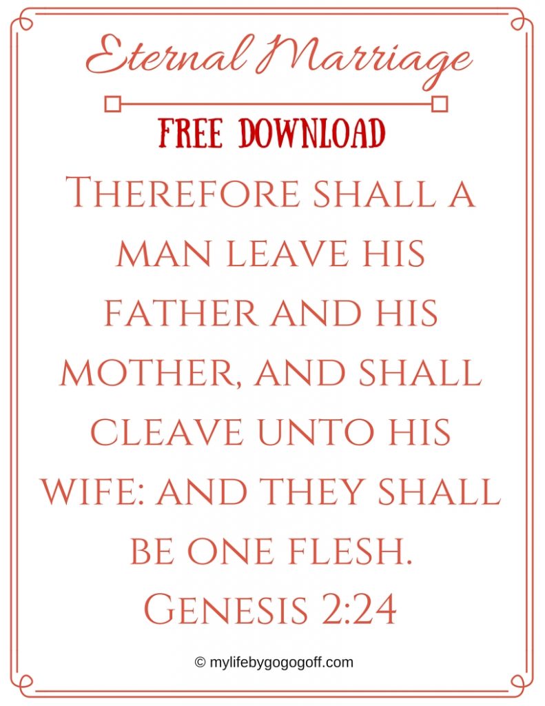 Eternal Marriage Ponderize Preach My Gospel! With Free Printables to help! You might ask, "Why should I ponderize Preach My Gospel?" The answer is simple...