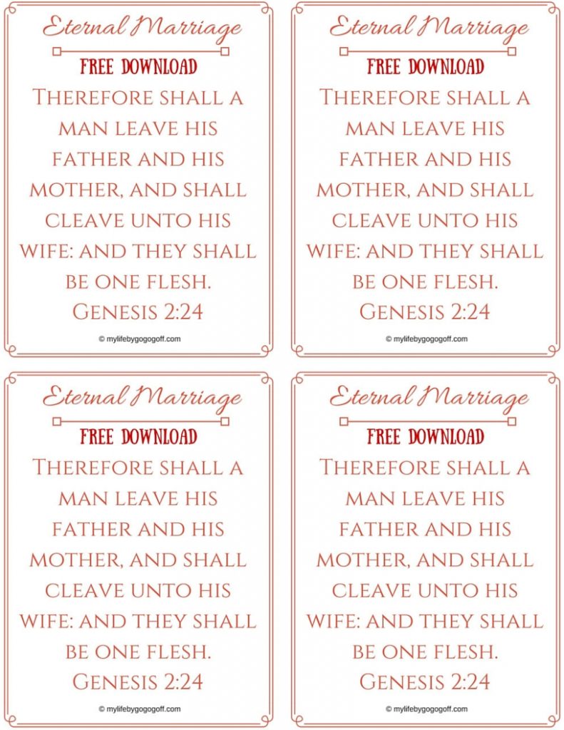 Eternal Marriage Ponderize Preach My Gospel! With Free Printables to help! You might ask, "Why should I ponderize Preach My Gospel?" The answer is simple...