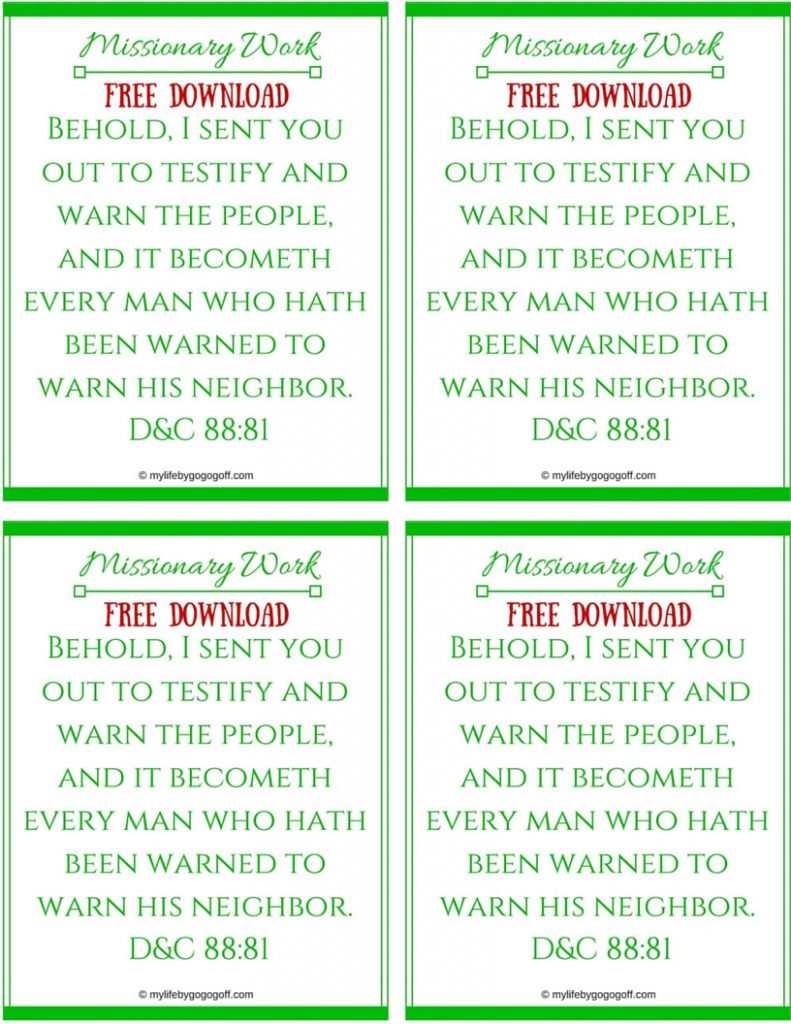 Missionary Work Ponderize Preach My Gospel! With Free Printables to help! You might ask, "Why should I ponderize Preach My Gospel?" The answer is simple...