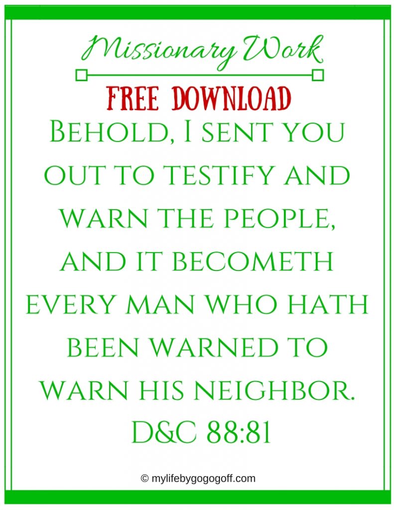 Missionary Work Ponderize Preach My Gospel! With Free Printables to help! You might ask, "Why should I ponderize Preach My Gospel?" The answer is simple...
