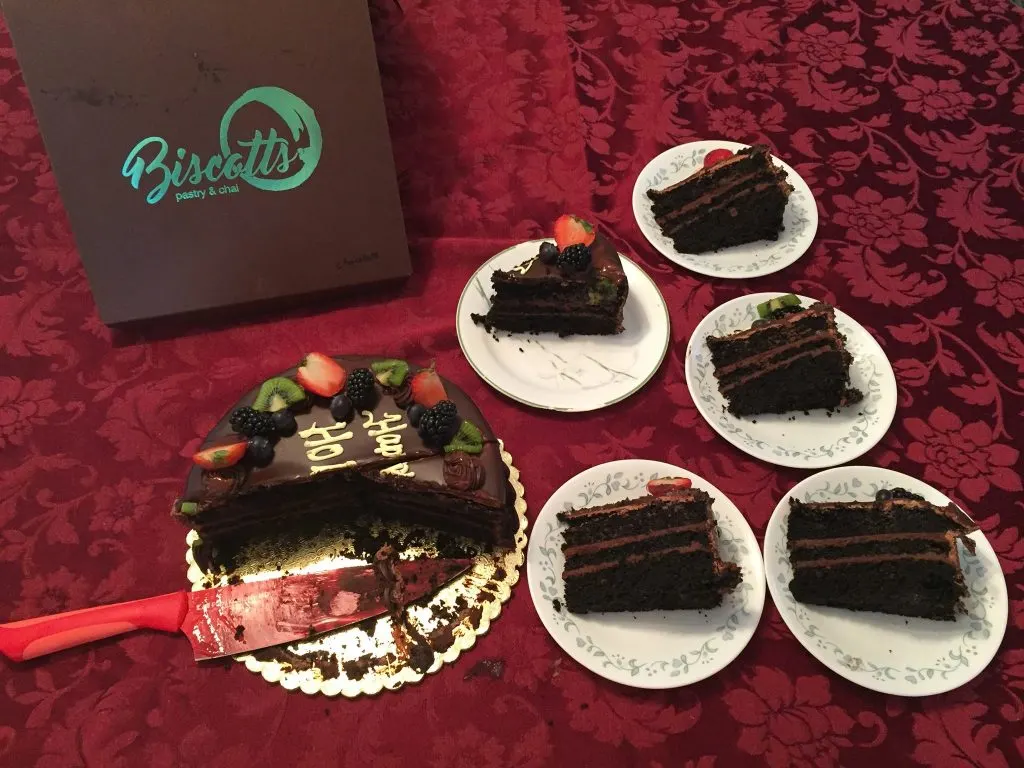 A chocolate cake from Biscotts Pastries! #Food #Cake #ByGogoGoff