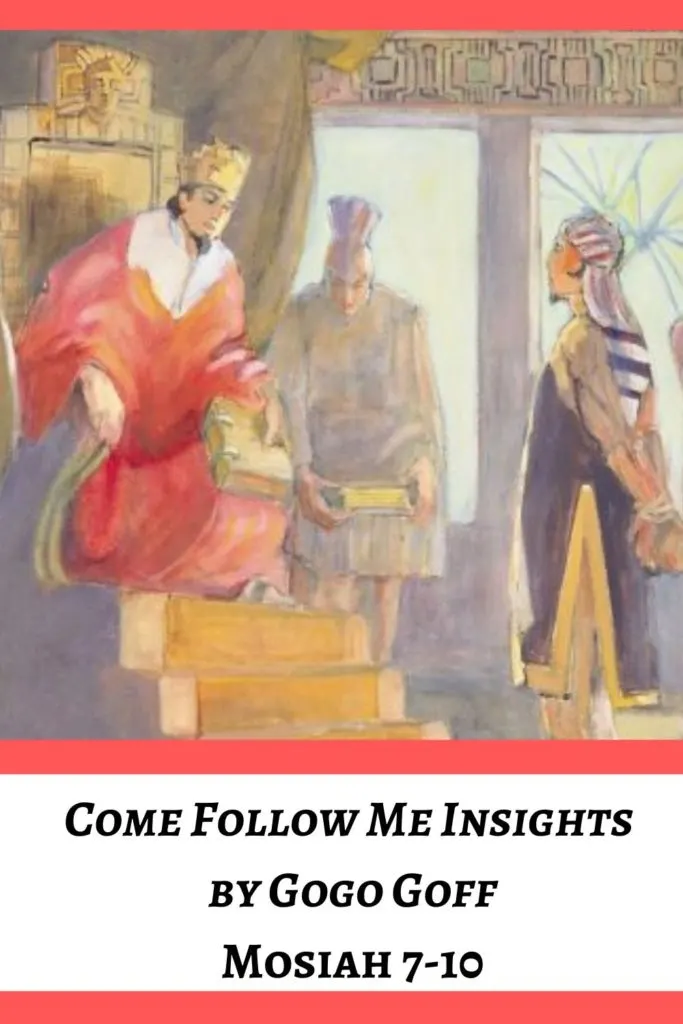 Videos, articles, and insights for this weeks study of Come Follow Me Mosiah 7-10: by Jeremy Goff, aka Gogo Goff