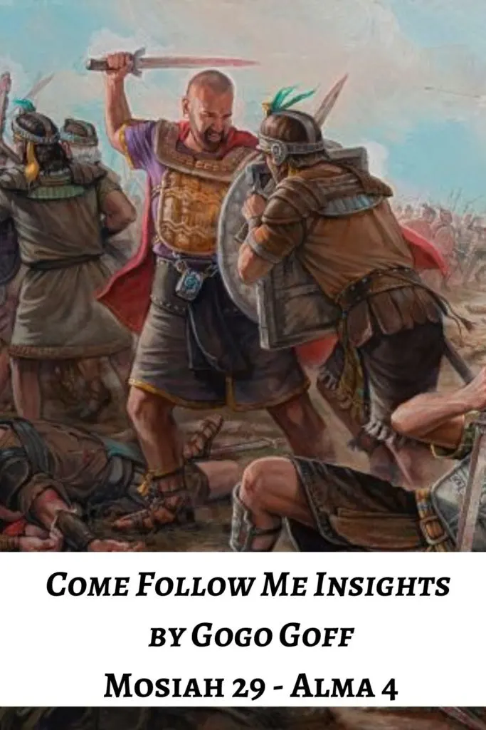 Videos, articles, and insights for this weeks study of Come Follow Me Mosiah 29 - Alma 4: by Jeremy Goff, aka Gogo Goff