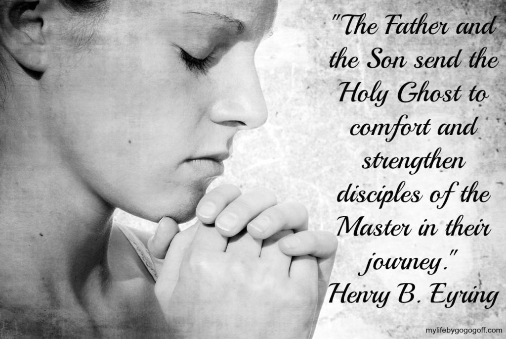 "The Father and the Son send the Holy Ghost to comfort and strengthen disciples of the Master in their journey." Henry B. Eyring