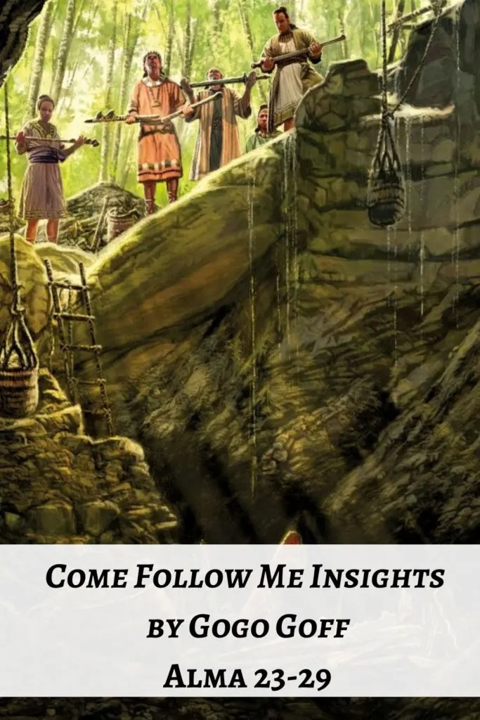 Videos, articles, and insights for this weeks study of Come Follow Me Alma 23-29: by Jeremy Goff, aka Gogo Goff