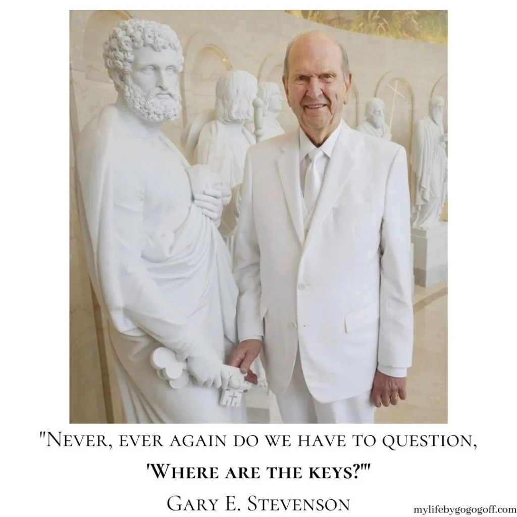 "Never, ever again do we have to question, 'Where are the keys?'" ~Gary E. Stevenson