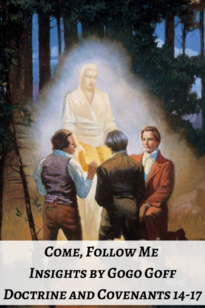 Videos, articles, and insights for this weeks study of Come Follow Me Doctrine and Covenants 14-17: by Jeremy Goff, aka Gogo Goff