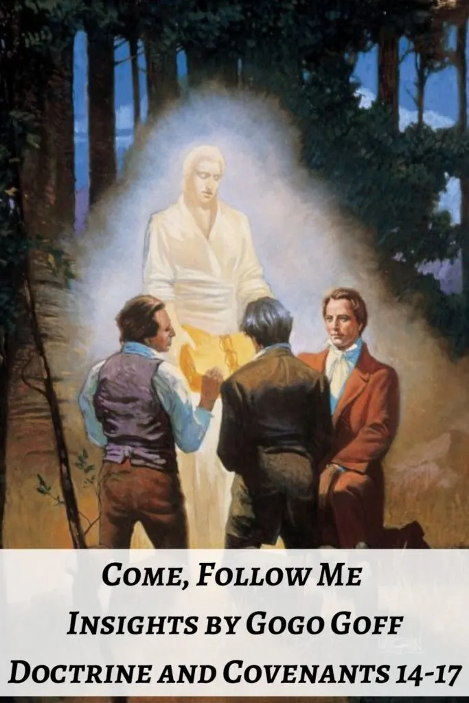Videos, articles, and insights for this weeks study of Come Follow Me Doctrine and Covenants 14-17: by Jeremy Goff, aka Gogo Goff