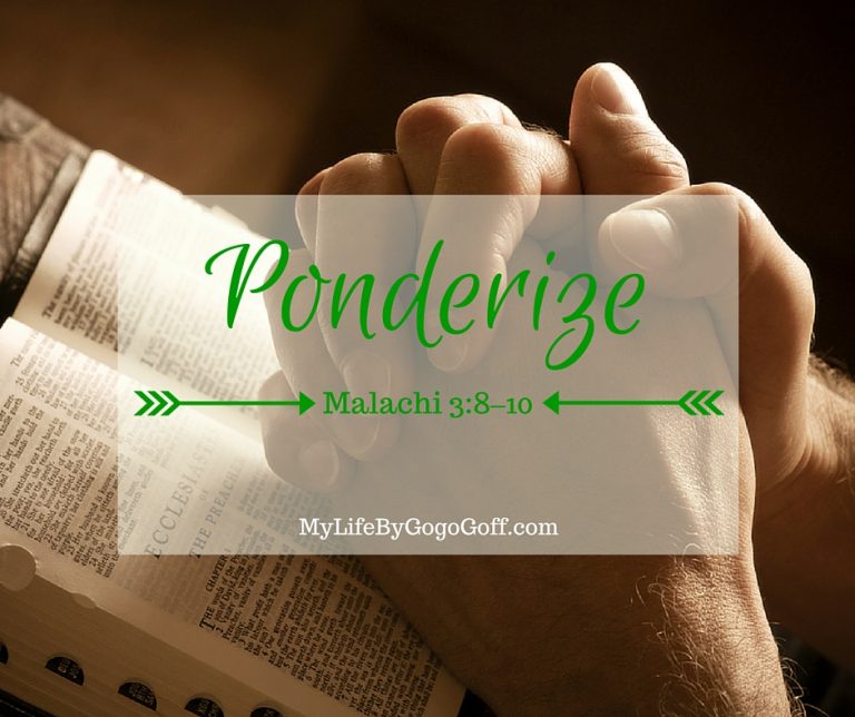 Keep the Law of Tithing! Ponderize Preach My Gospel! With Free Printables to help! You might ask, "Why should I ponderize Preach My Gospel?" The answer is simple...