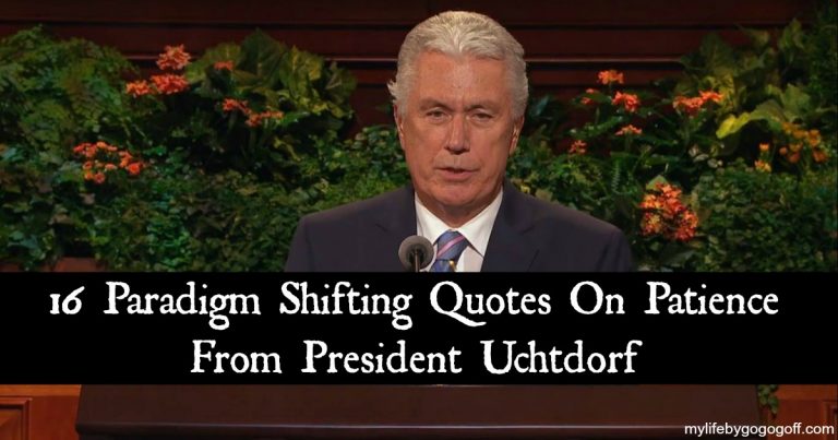 One of the common themes of President Dieter F. Uchtdorf's sermons has been happiness and patience, he teaches us how and why we should develop patience.
