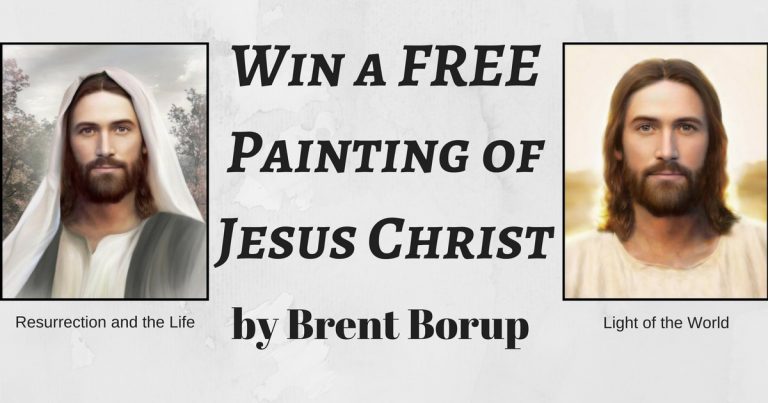 Win a free painting of Jesus Christ by Brent Borup!