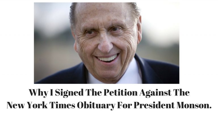 Irregardless of your religious views, the New York Times obituary for Thomas S. Monson should outrage every America. It is a biased hack-job.