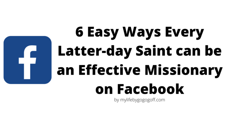 Social Media is the new frontier for sharing the gospel. Here are 6 ways every Latter-day Saint can be an effective missionary on Facebook!