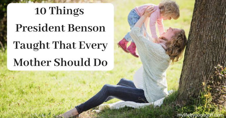 Recently I was listening to old conference talks when stumbled across a talk from April of 1992 where President Benson gave a list of 10 things he asked the mothers of the church to do.