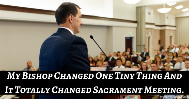Often our Sacrament meetings are lackluster and people are leaving without revelation...when my ward got a new Bishop he decided to do things differently...