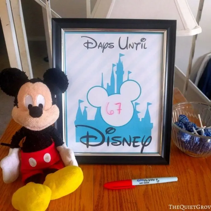 Image for Free Disney Vacation Countdown Printables
