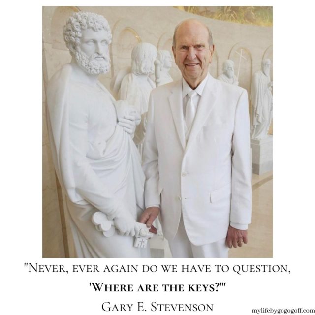 "Never, ever again do we have to question, 'Where are the keys?'" ~Gary E. Stevenson