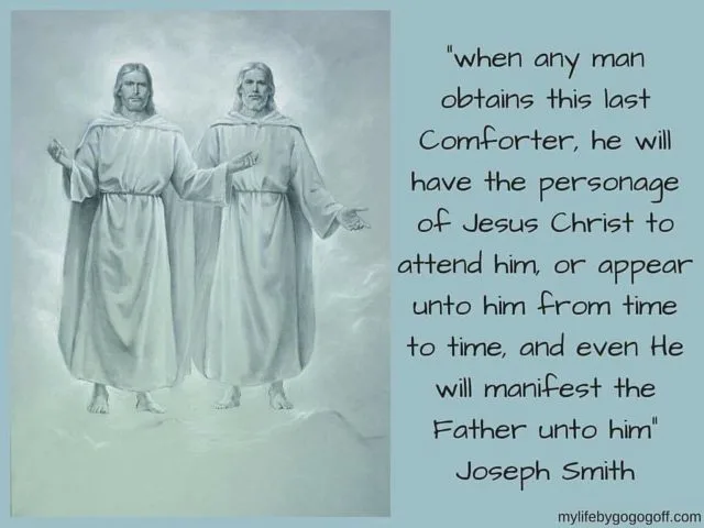 when any man obtains this last Comforter, he will have the personage of Jesus Christ to attend him, or appear unto him from time to time, and even He will manifest the Father unto him&rdquo;  (Teachings of the Prophet Joseph Smith,149&ndash;51).
