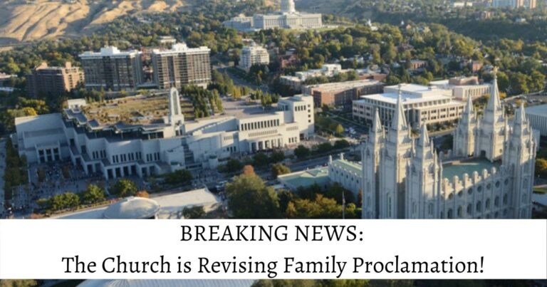 Russell M. Nelson, the President and Prophet of the Church of Jesus Christ of Latter-day Saints announced that the Family Proclamation is undergoing massive revisions after multiple members complained that it hurt their feelings.