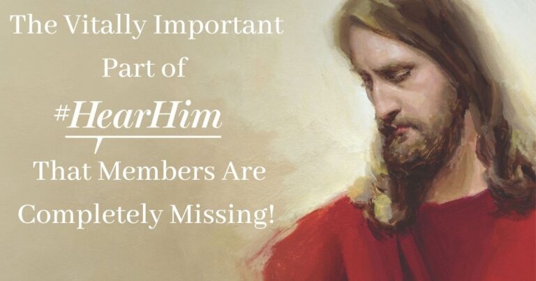 #HearHim is everywhere! Ironically even with this emphasis on #HearHim, many members are completely missing the mark!