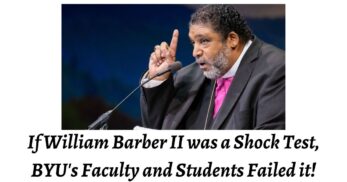 If William Barber II's sermon at BYU was a shock test, then BYU's staff, students, and their parents failed the test.