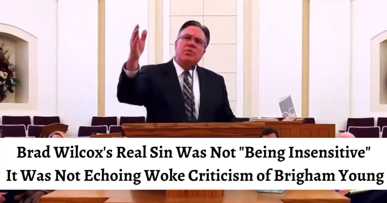 Brad Wilcox kicked off a firestorm, but the real reason his comments offended so many was not what he said, but what he did not do.