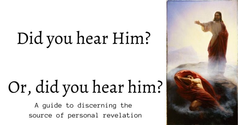Hear Him has two halves, hearing, and ensuring it is from Him (God). This article is a guide to discerning the source of your revelation.