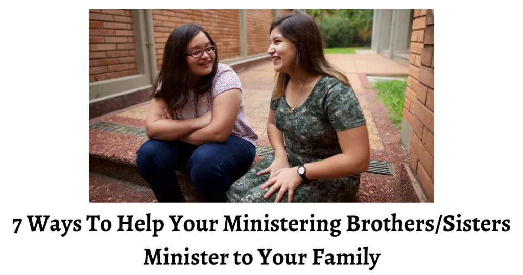 We all want good ministering brothers/sisters. They may just need a nudge to get started. Here are 7 ideas to make it easier for them!