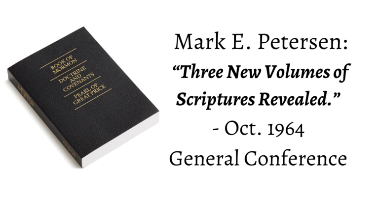 From the Conference Archives: Mark E. Petersen debunks the idea that the canon is closed, and uses the Bible to show we need new scripture